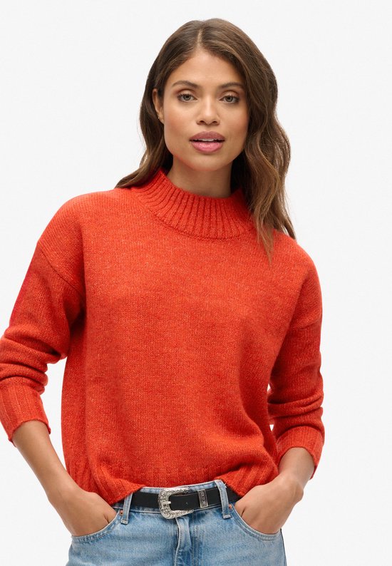 Pull Femme Superdry ESSENTIAL MOCK NECK JUMPER - Taille L