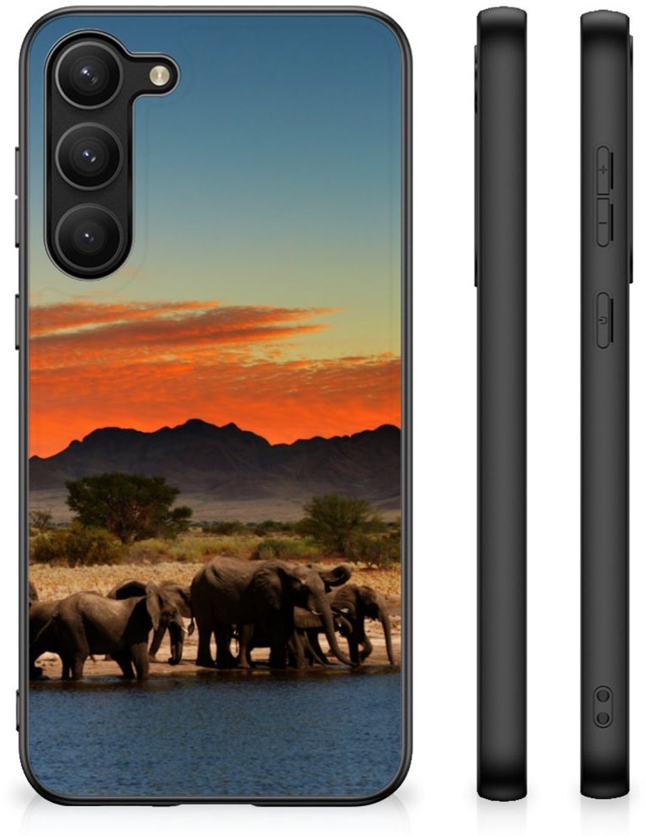 Samsung Galaxy S23 Plus Dierenprint Telefoonhoesje Olifanten