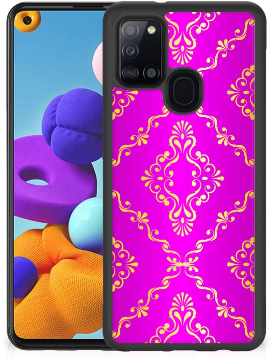 Hoesje TPU Samsung Galaxy A21s Barok Roze