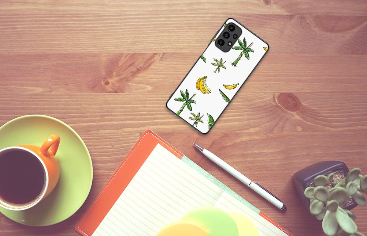 Samsung Galaxy A13 4G Bloemen Hoesje Banana Tree