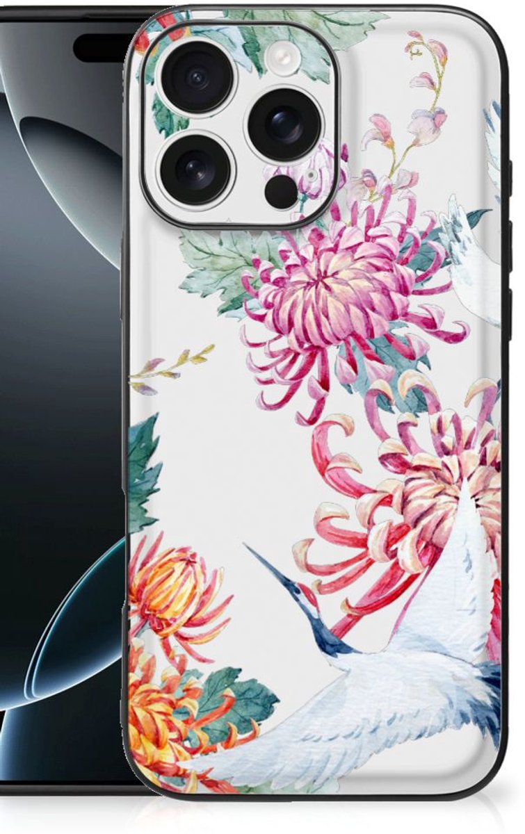 iPhone 16 Pro Max Dierenprint Telefoonhoesje Bird Flowers