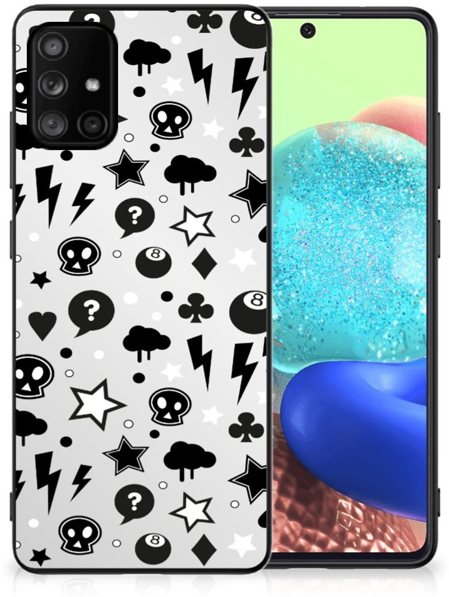 Telefoonhoesje Samsung Galaxy A71 Silver Punk