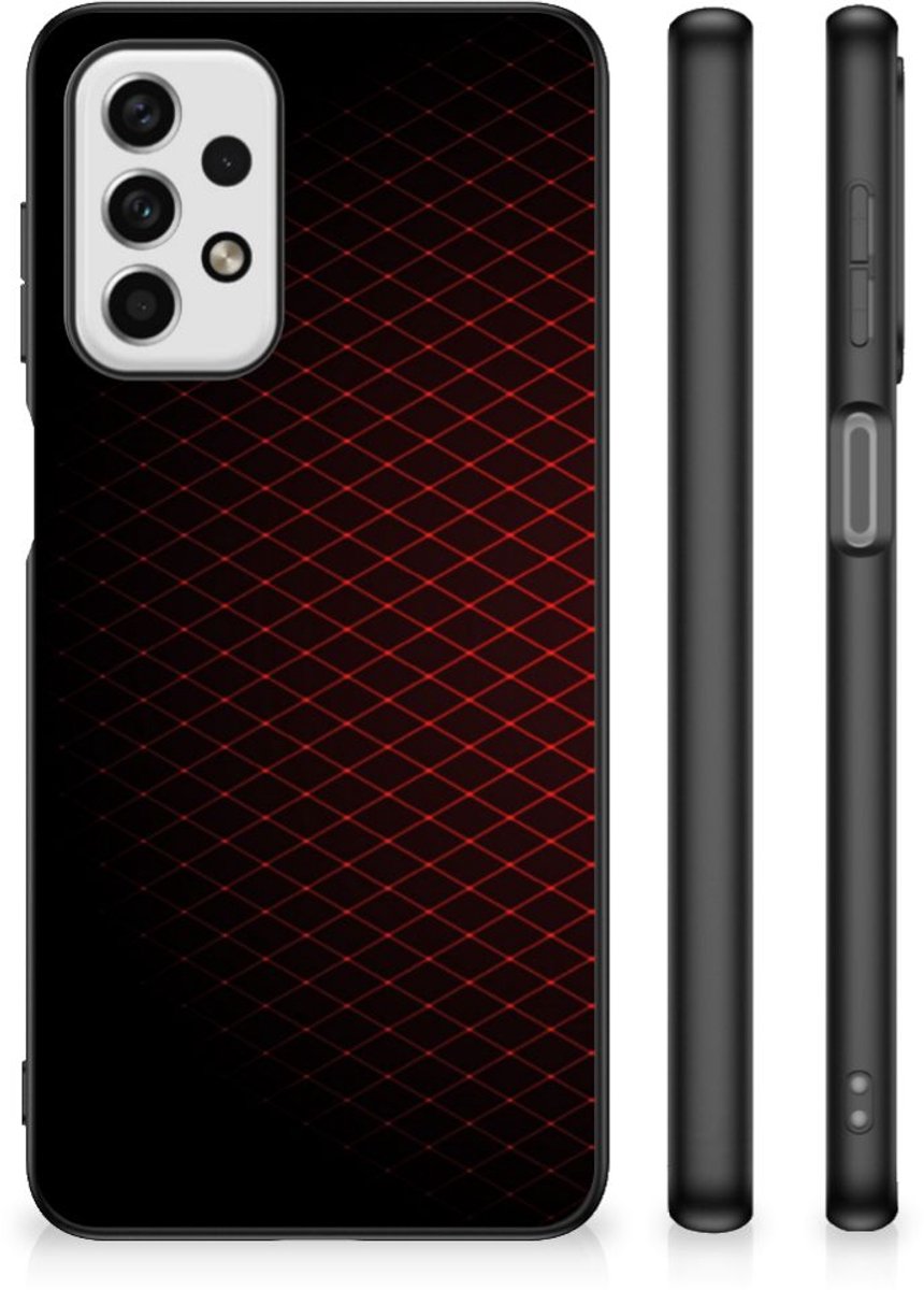 Samsung Galaxy A23 Back Case Geruit Rood