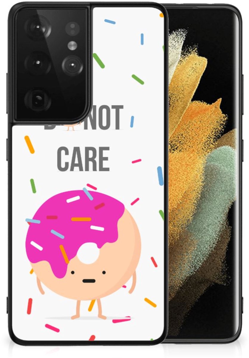 Samsung Galaxy S21 Ultra Back Cover Hoesje Donut Roze