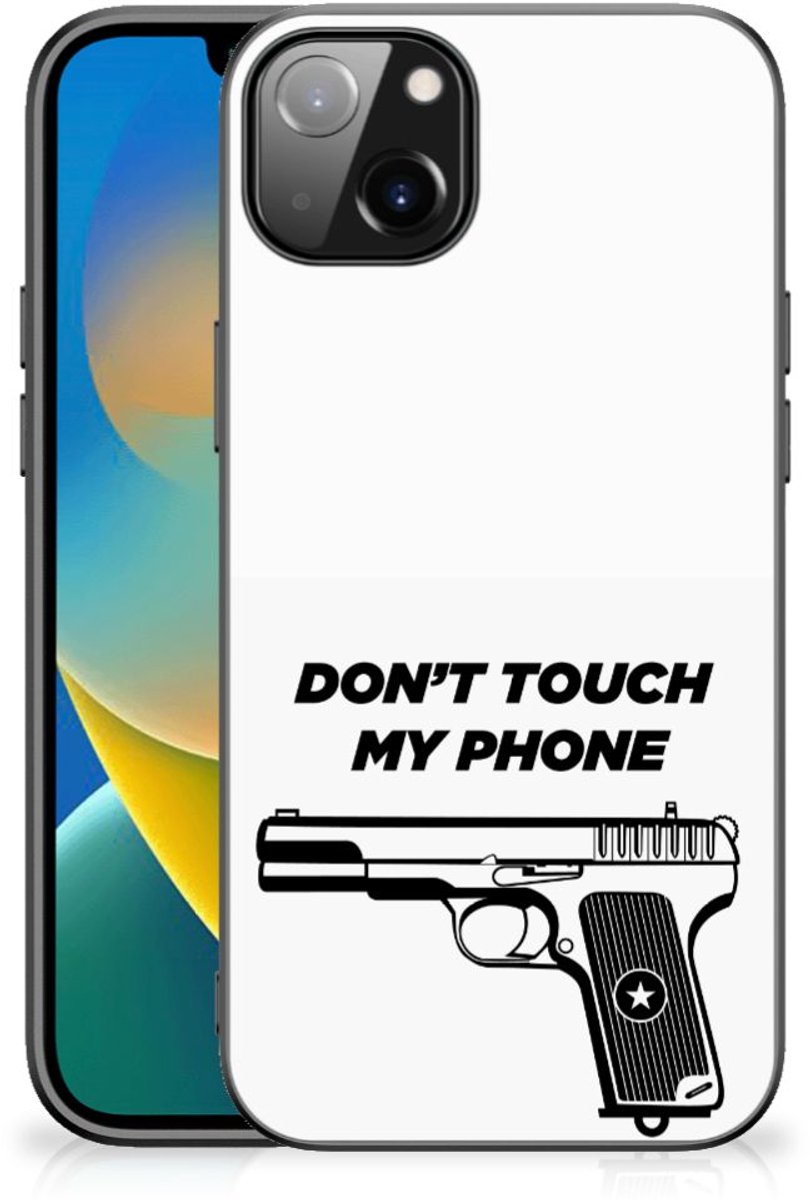 Back Cover voor iPhone 14 Plus Telefoon Hoesje Pistol DTMP