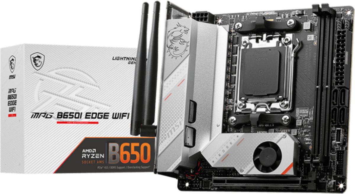 MSI MPG B650I EDGE WIFI - Moederbord - Mini-ITX - Socket AM5 - AMD B650 - DDR5