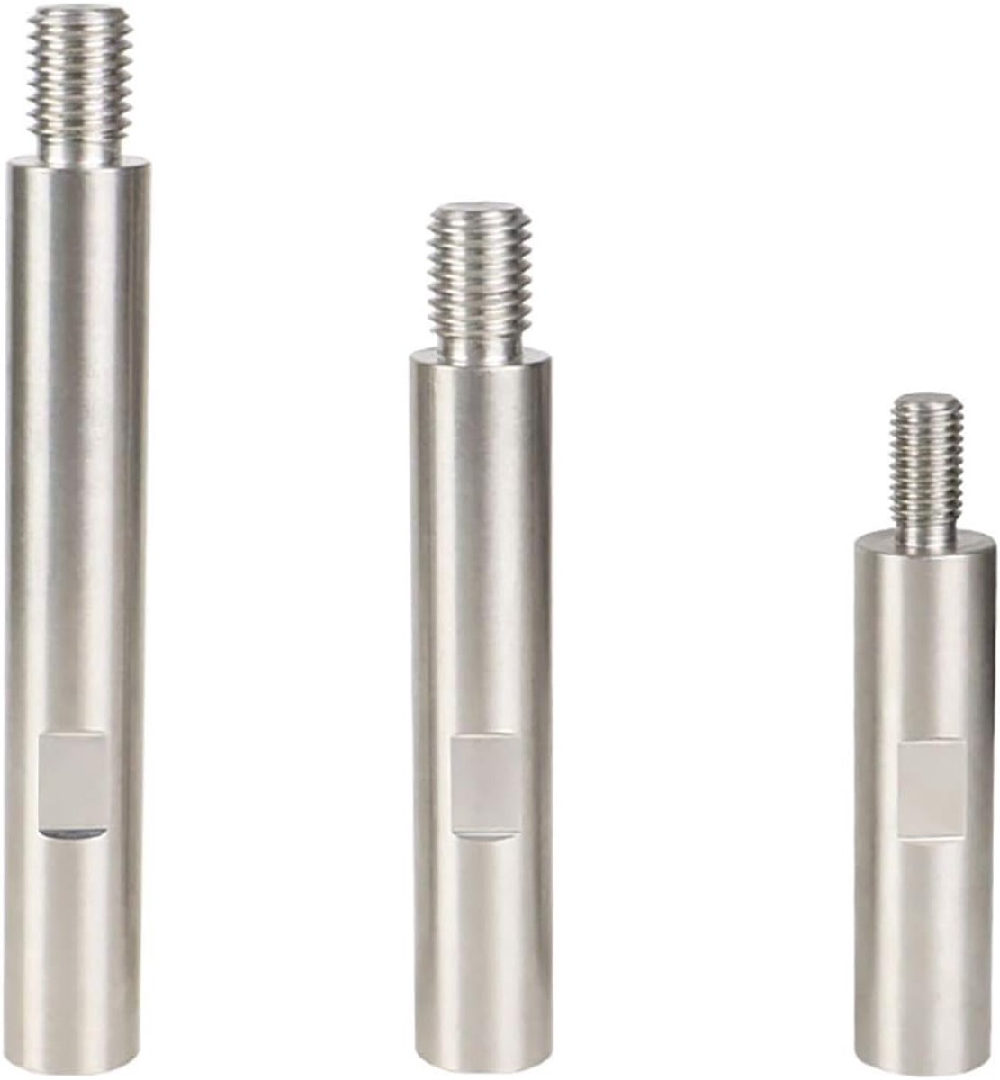 Allecto Plus - Roterende verlengingsas set van 75 mm 100 mm 140 mm - M14 schroefdraad voor polijstmachine auto - polijstpads auto verzorgingsaccessoires