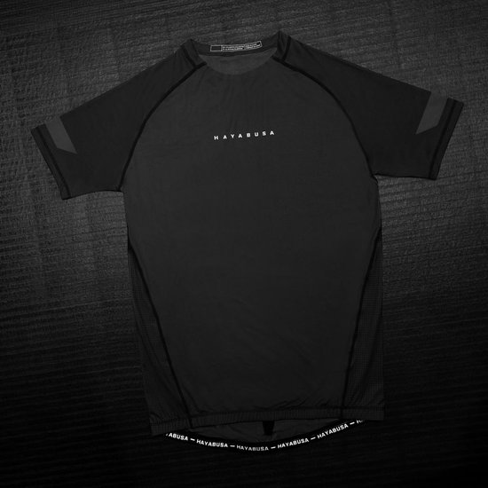 Hayabusa Core Short Sleeve Rashguard pour hommes - Zwart - taille XXL