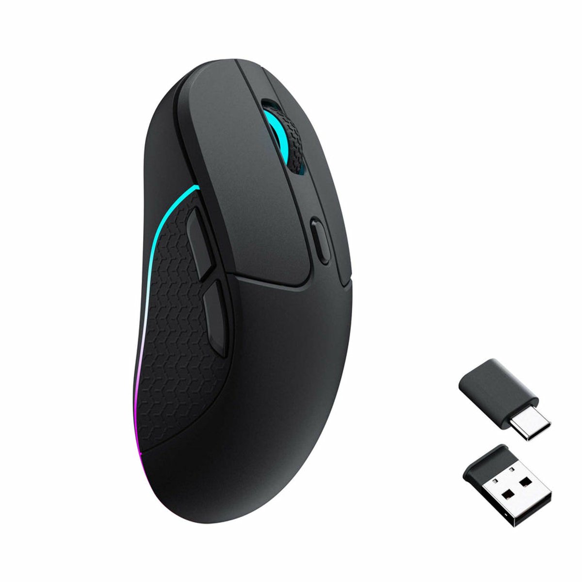 Keychron M3-A1 Wireless Mouse muis 100 - 26.000 DPI, Bluetooth 5.1 | 2.4 Ghz | USB type-C kabel