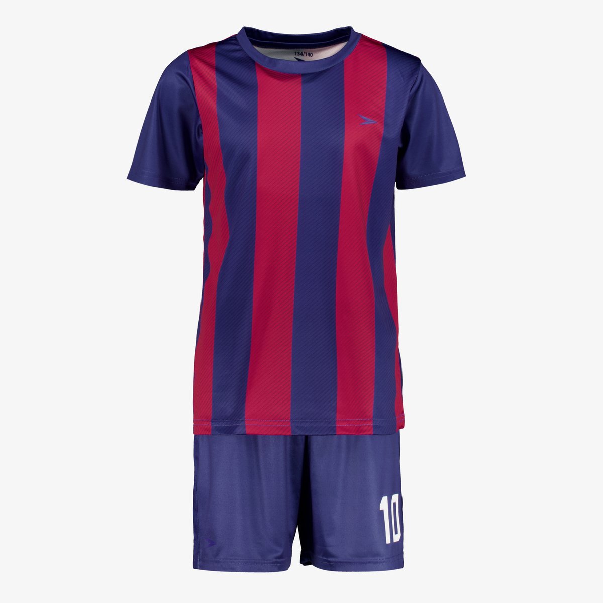 Dutchy kinder sport set met rugnummer 10 blauw rood - Maat 176