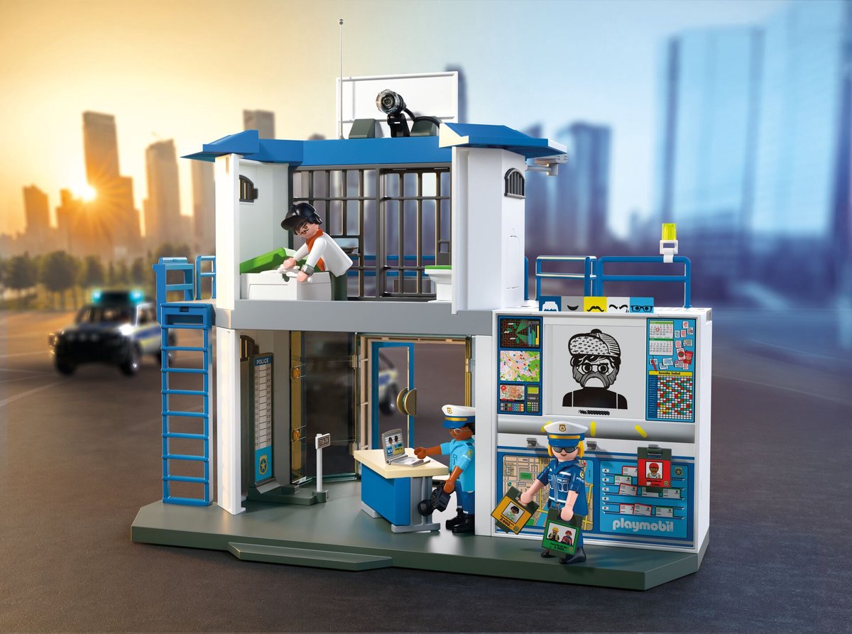 PLAYMOBIL Action Heroes: Politiebureau met Onderzoekskamer - 71874 — afbeelding 9