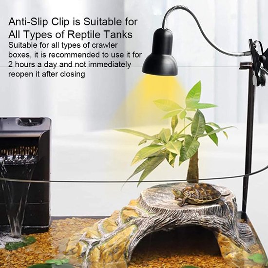 Schildpadwarmtelamp 50 W - warmtelamp - reptielen - terrarium - UVA - UVB-warmteverwarming - slang - hagedis - enz van Merkloos	 — afbeelding 2