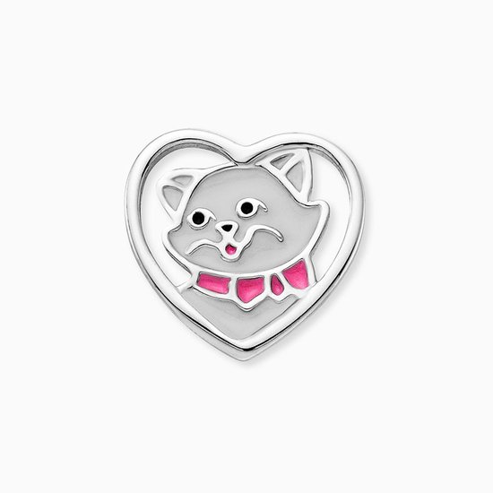 Boucles d'oreilles Kinder Engelsrufer en argent 925 avec chat émaillé