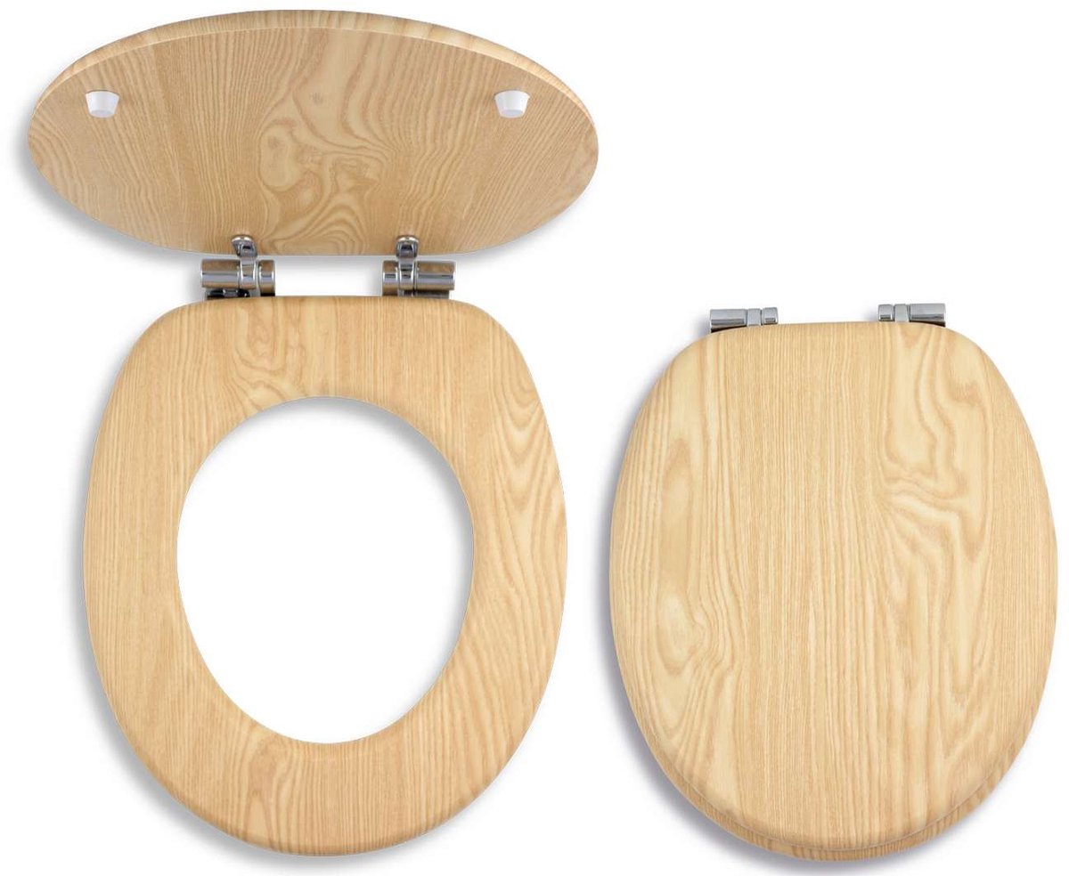 Novaservis Prestige - WC-zitting Softclose, gefineerd hout, as WC/SOFTJASAN