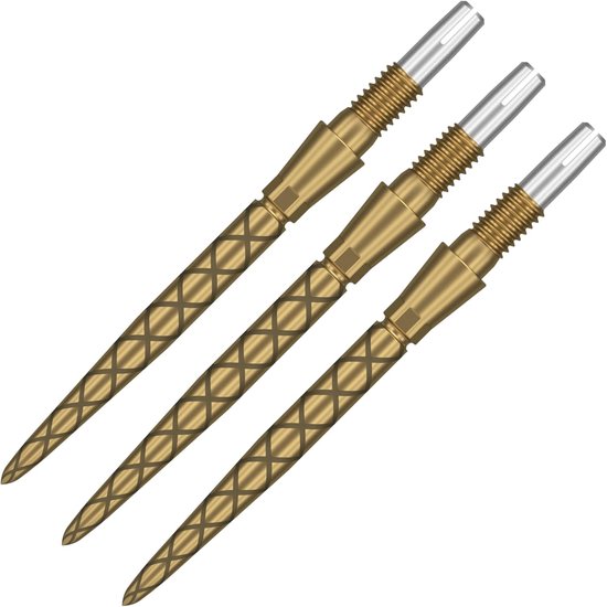 Target Darts SP Storm Diamond Dartpunten 26MM Goud - Swiss Point Technologie - Roestvrij Staal met Laser-Geëtste Diamond Grip - Set van 3 Stuks - Compatibel met Swiss Point Barrels