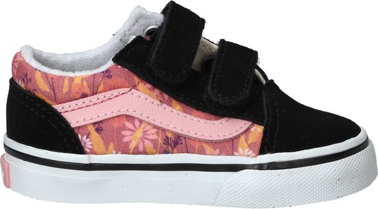 Vans Old Skool Baskets pour femmes - Filles - Rose - Taille : 24