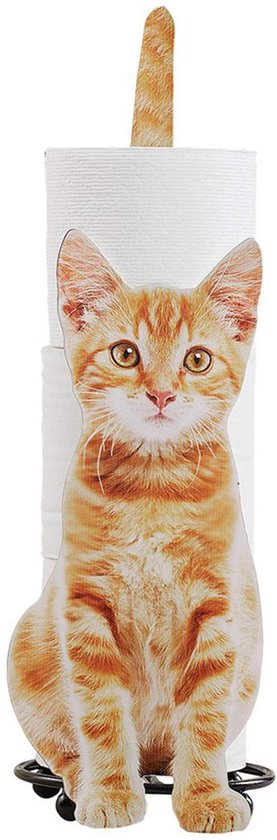 zuyang Nieuwigheid kat toiletrolhouder grappige badkamer muur toiletpapier houder decoratie toiletpapier dispenser