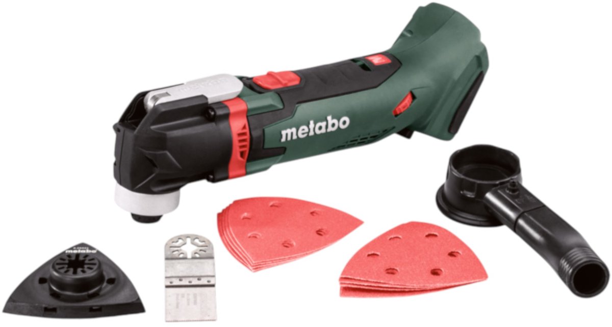 Metabo MT 18 LTX 18V Li-Ion Accu multitool body + 14 delige accessoireset