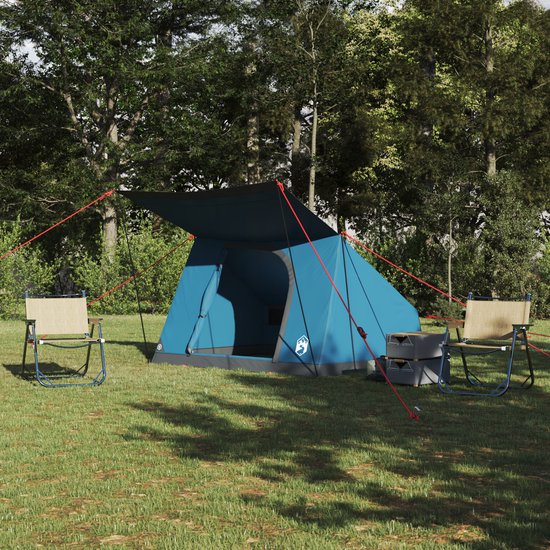 vidaXL - Tent - Blauw - 223 - x - 163 - x - 130 - cm van Vidaxl — afbeelding 4