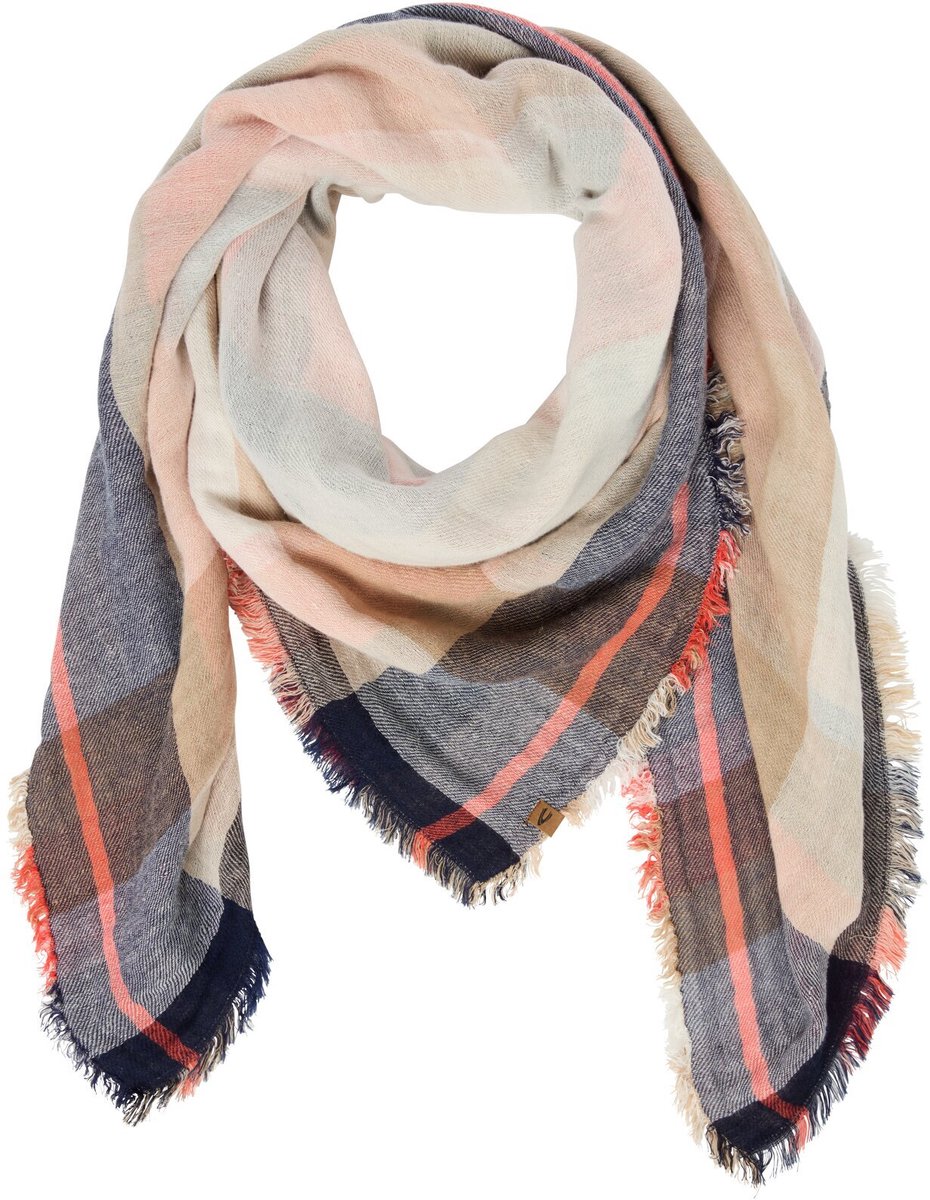 camel active Sjaal van een katoenmix - Maat womenswear-OS - Vlamrood