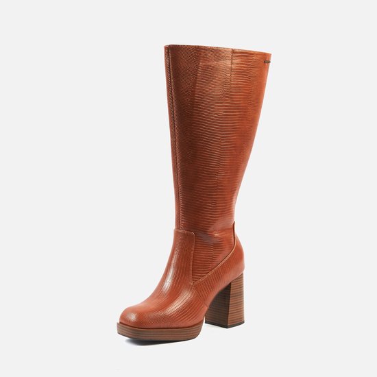 Bottes mollets larges 2XL - Modele Melissa, BrownSnake25, 39