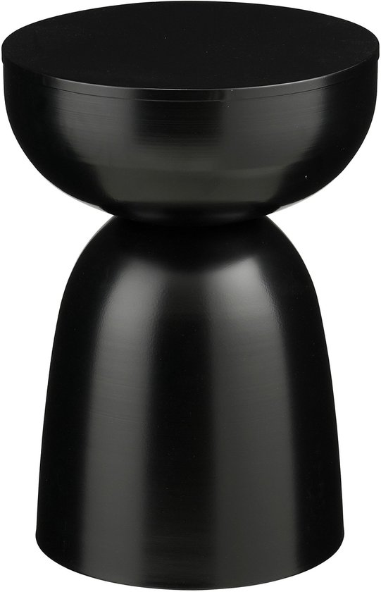 Table d'appoint Elliot de Mica Decorations - H45 x Ø32 cm - Fer - Zwart