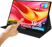 Moniteur portable Elcostar 15,6 pouces - Écran tactile - Full HD - Écran IPS - Moniteur USB-C - Moniteur de Gaming portable - HDMI - Modèle 2025