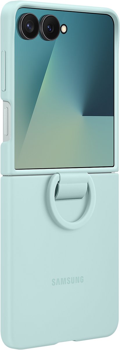 Samsung Galaxy Z Flip 7 Hoesje - Ring Case - Mint