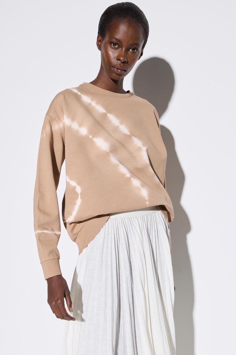 Sweat-shirt oversize effet batik