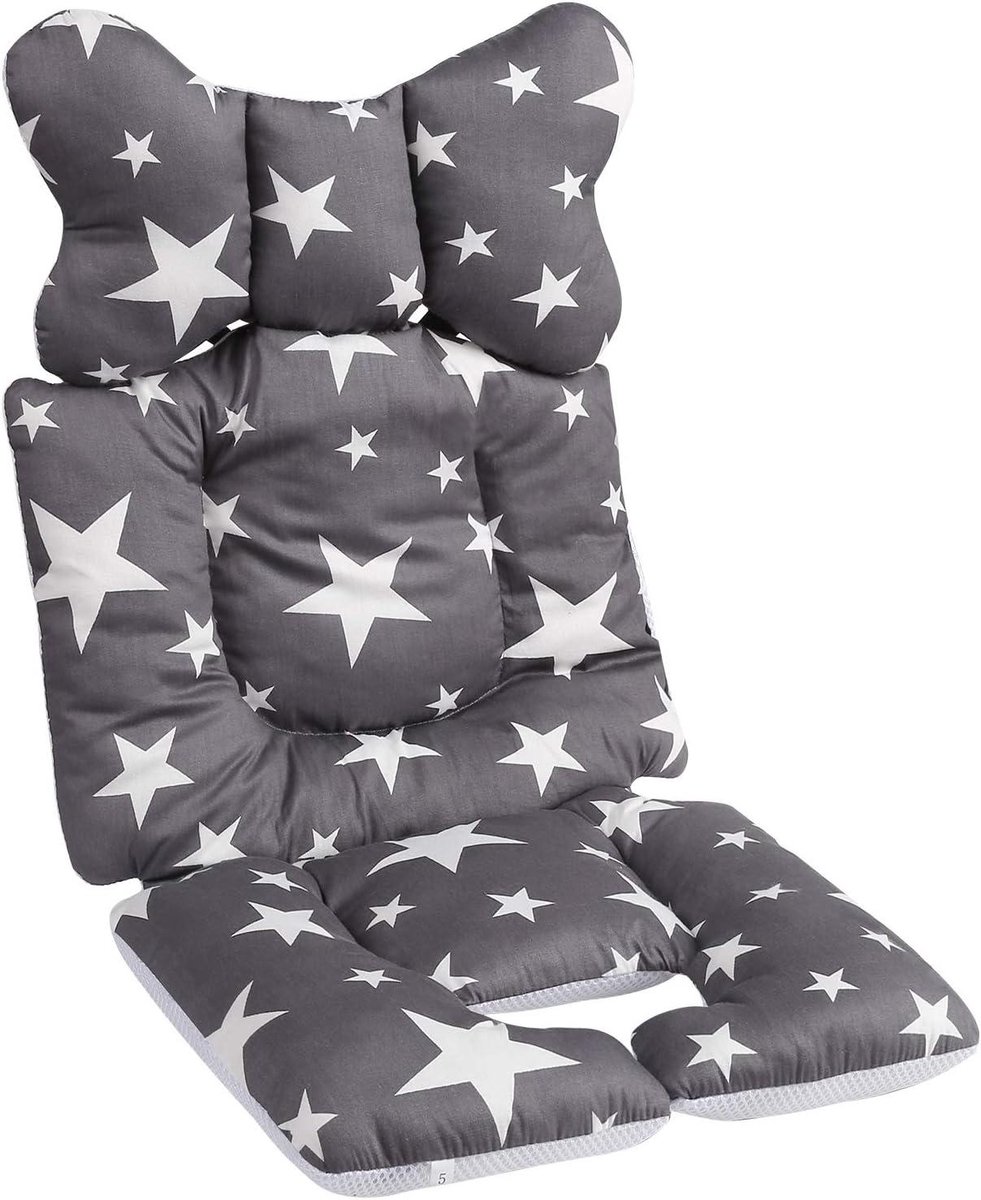 JGS Premium - Universele zitkussen voor baby autostoeltje en kinderwagen - Ademend en zacht - Zomerse zitverkleiner - Comfortabele buggy inleg