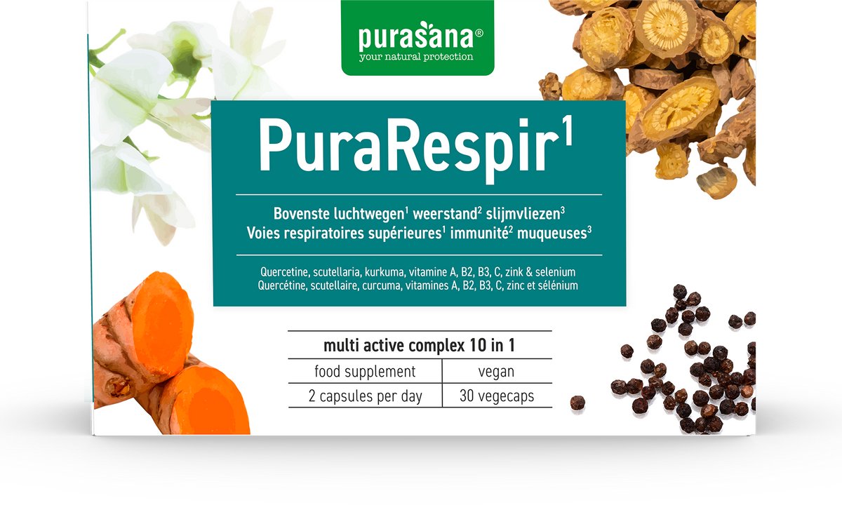 Goedkoopste Purasana Purarespir 30 Vegetarische capsules