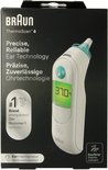 Doos Braun ThermoScan 6 oorthermometer, met afbeelding en productinformatie.