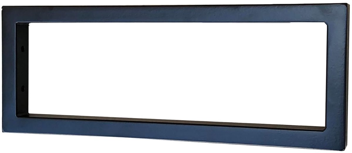Wastafelconsole van staal - zwart gepoedercoat - 1 stuk