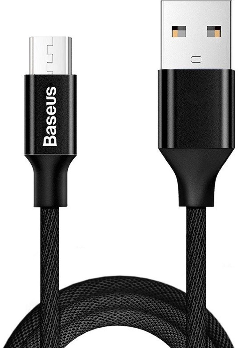 Baseus Yiven Usb Naar Micro-Usb-Kabel 1,5 M 2A - Zwart