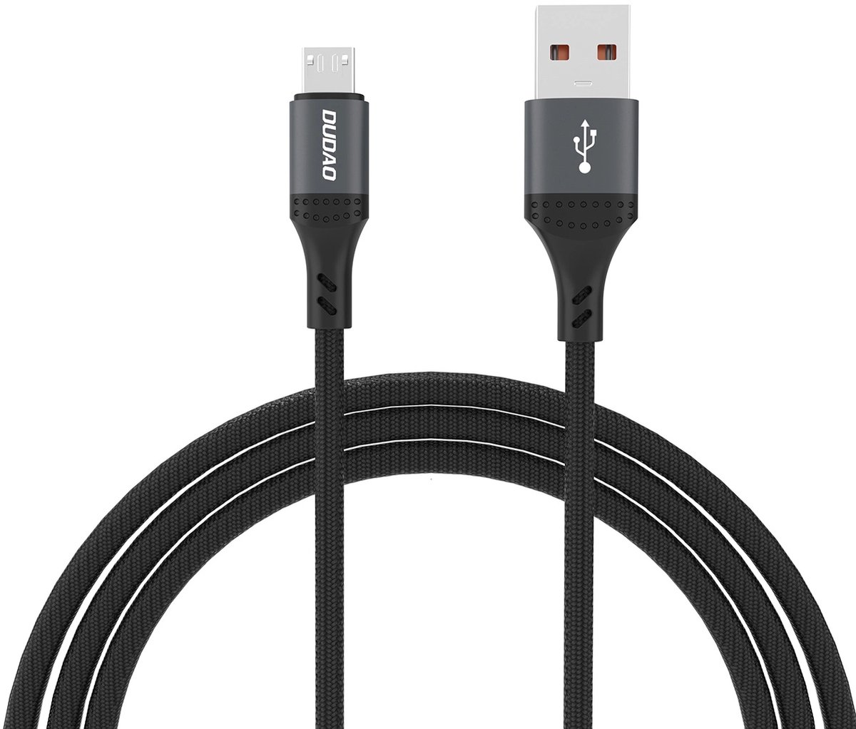 Dudao Usb-A Micro Usb 3A Kabel 1,2M Gevlochten Voor Tablets Snel Opladen