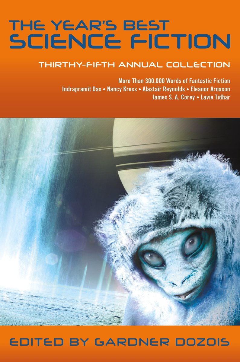 Omslag van The Year's Best Science Fiction: Thirty-Fifth Annual Collection