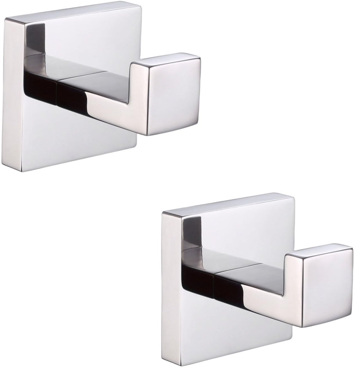 Ibenzoa® Roestvrijstalen Handdoekhaken Set van 2 voor Badkamer en Keuken Wandmontage