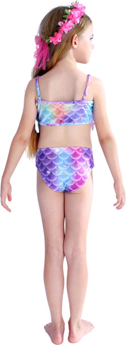 Damesbikini - Zeemeerminstaart Bikini Verkleedset (Blauw, Paars en Roze) | Bikini met staart | Zeemeerminstaart | Prinsessenjurk | Zeemeermin verkleedset voor meisjes | — afbeelding 8