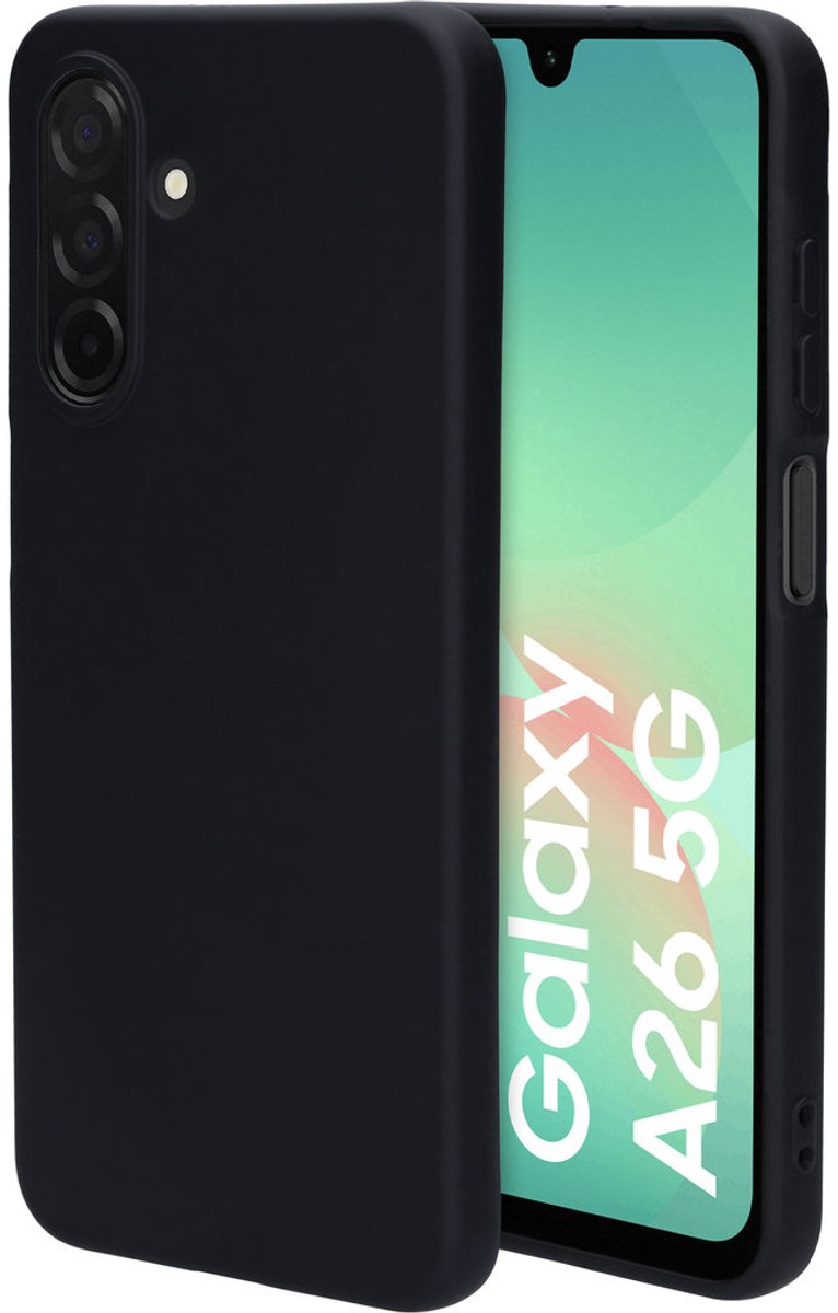 Mobiparts hoesje geschikt voor de Samsung Galaxy A26 - Siliconen - Zwart