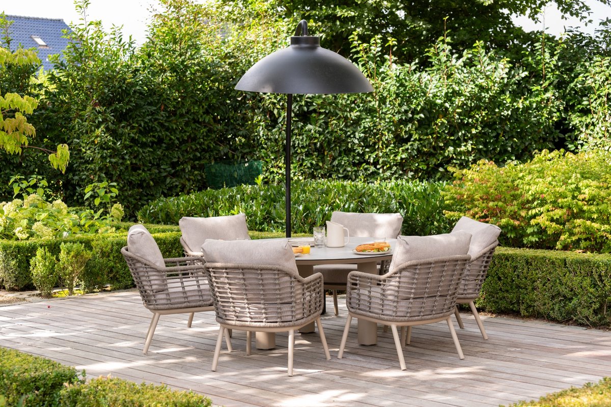 Taste by 4 Seasons Puglia chaise de jardin basse - latte
