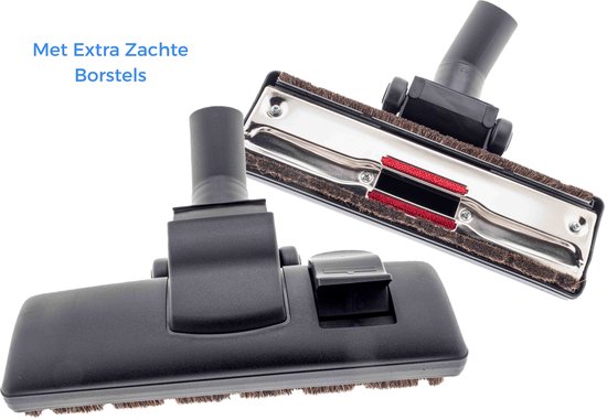 Kleanburg® - Universele Combizuigmond – 35 mm - 32 mm - Reduceerring– Extra zachte borstels - 1 stuk geschikt o.a. voor Miele - Bosch - AEG - Philips - Inventum - Numatic - Henry - Hetty - Nilfisk en vele anderen.