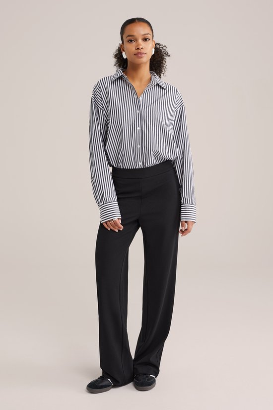 Pantalon en jersey coupe régulière pour femme WE Fashion avec stretch