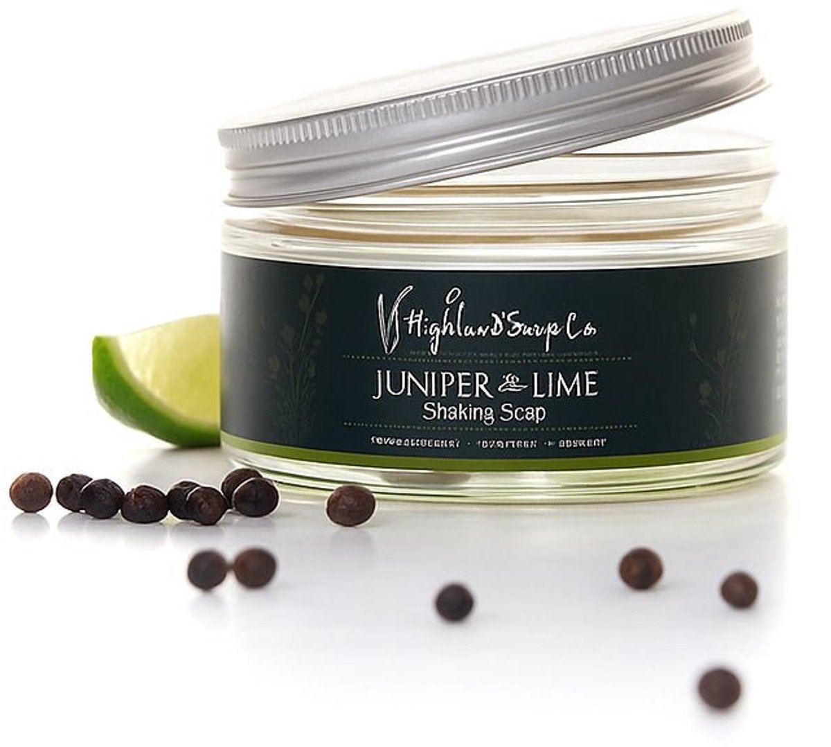 Juniper & Lime – Houtachtig & Fris - Jeneverbes Scheerzeep 175ml (exclusief kwast)