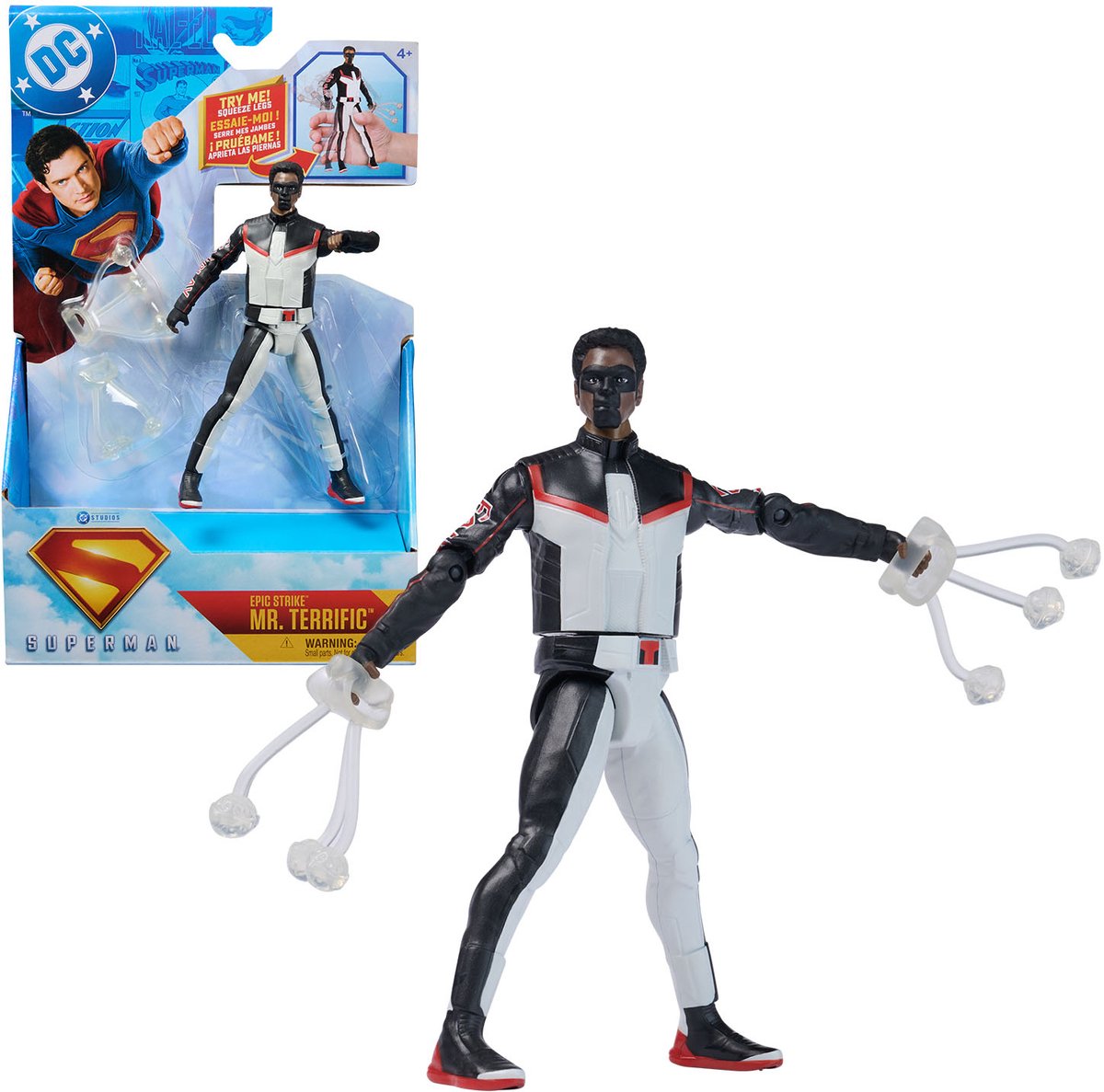 DC Comics, Superman, Green Lantern, Epic Strike-actiefiguur, 15 cm hoog, authentieke filmstijl, inclusief 2 accessoires, speelgoed