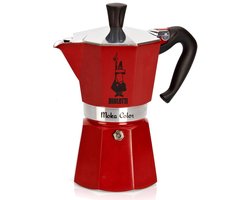 Bialetti Moka Express 6 Kops Rood – Espressopot – Aluminium – 270 ml