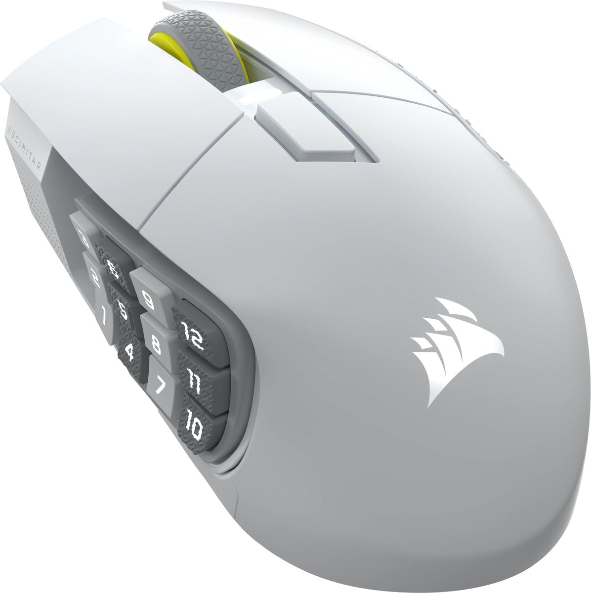 Corsair Scimitar Elite Wireless SE - Draadloze Gaming Muis - Rechtshandig - Bluetooth - Optisch - 33000 DPI - Wit