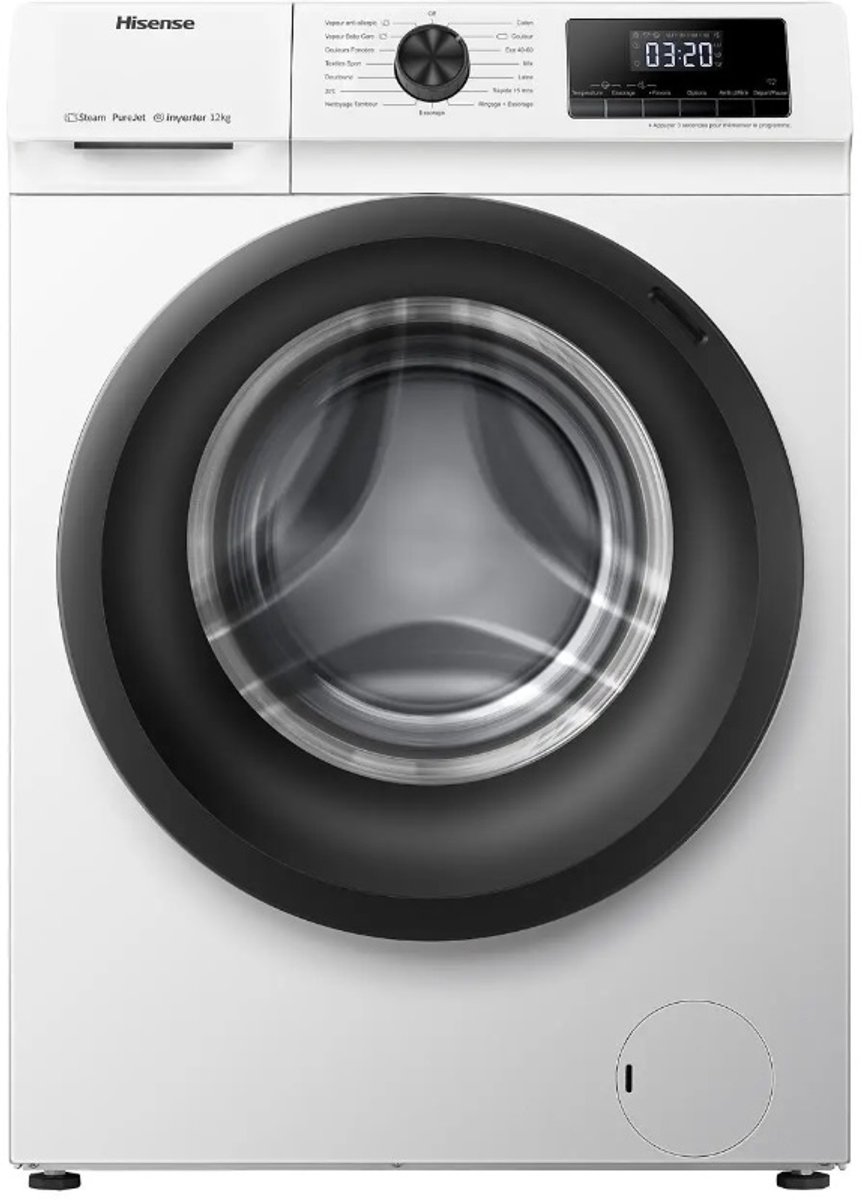 Hisense WFQE7014EVM wasmachine Voorlader 12 kg 1400 RPM Wit