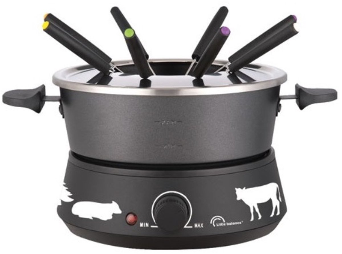 fondue 1000w 8 vorken - little balance - 8690