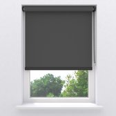 Bol.com Radeco® Rolgordijn Verduisterend - Easy Royal - Antraciet - 220 x 190 cm - Rolgordijn zonder boren - Maten van 40 t/m 24... aanbieding