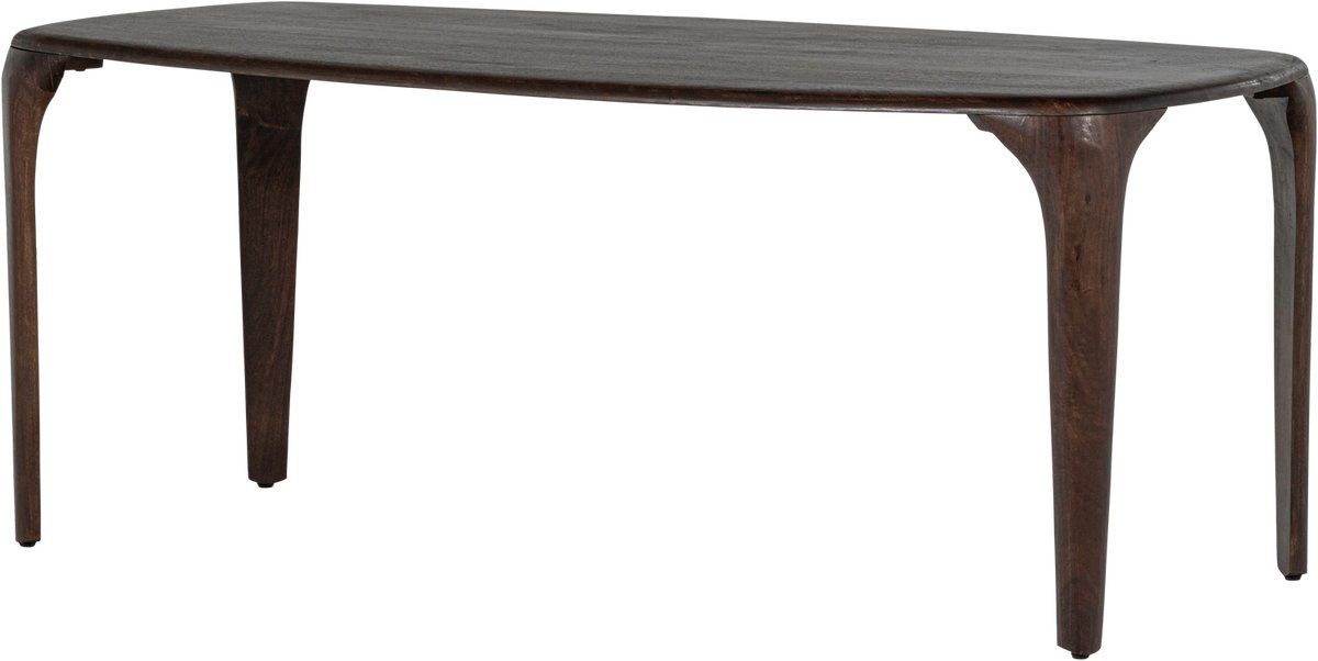 WOOOD Fiore Eettafel - Mango Hout - Walnoot - 76x190x95